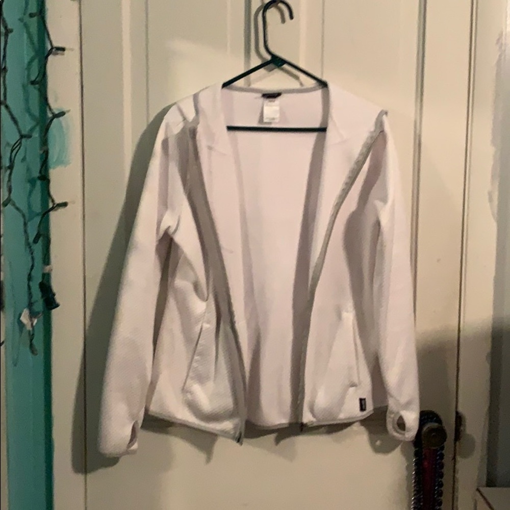 White zip up